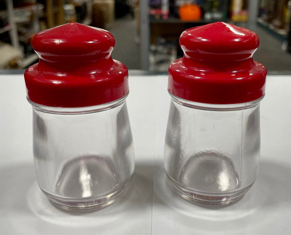 Red Salt and Pepper Shakers