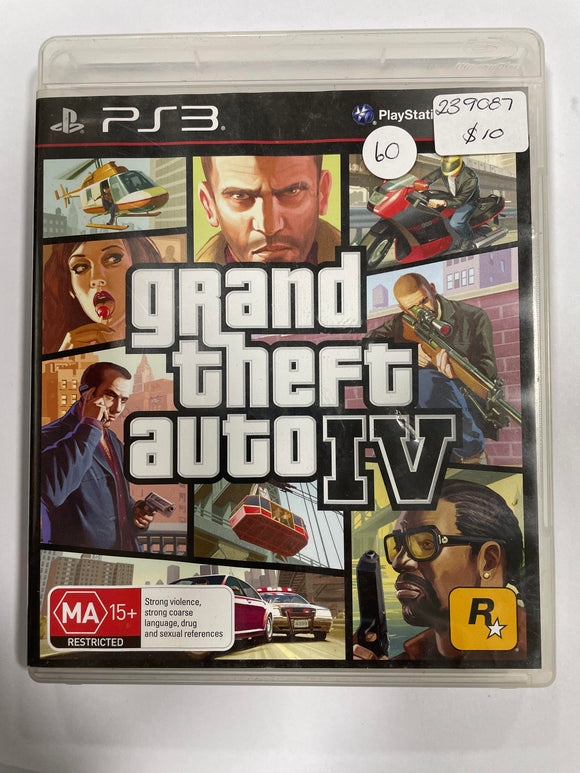 Grand Theft Auto 4 PS3 Game