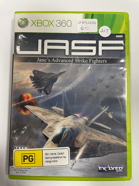 JASF Jane's Advanced Strike Fighters Xbox 360 Game