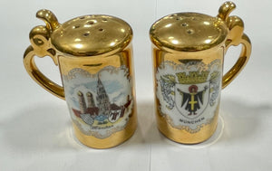 Vintage München Germany 2.5" Salt and Pepper Shakers