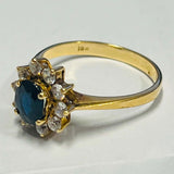18ct Yellow Gold Cubic Zirconia Ring