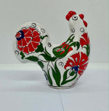 Handmade Hand-Painted Ceramic Chook from Turkey