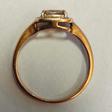 9ct Rose Gold Morganite and Diamond Ring