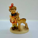 Goebel W.Germany BK83 #136/1 1947 Girl with Deer Figurine