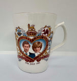 Vintage Commemorative Bone China Mug "The Royal Wedding"