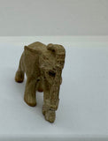 Vintage Hand-carved Stone Elephant Mother and Calf Figurine