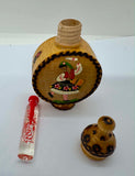 Vintage Bulgarian Wooden Perfume Bottle Holder