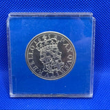 Oliver Cromwell 1658 Base Metal Modern Issue Crown Coin ~ Cased