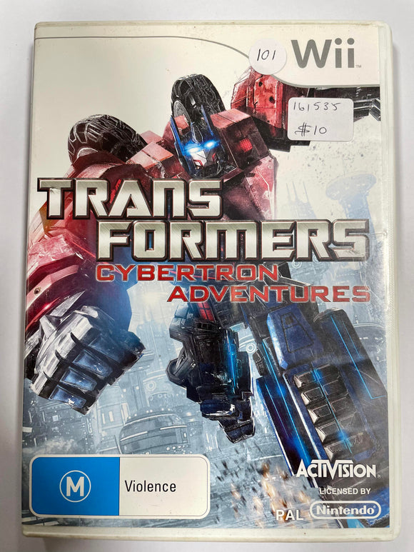 Wii Trans formers Cybertron Adventures Game