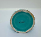 Vintage Ceramic Measuring Cups Featuring a Barrel like Textured Design With Hanger