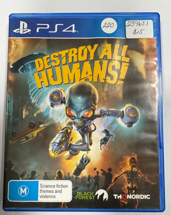 Destroy All Humans PS4 Game