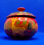 Hand-Painted Wooden Trinket Box