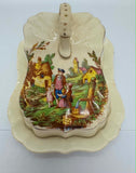 Vintage Landcaster & Sandland Ceramic Butter Dish