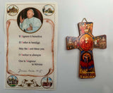 Pope John Paul II "May The Lord Bless You" Card and Cross