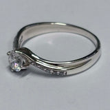 Sterling Silver Cubic Zirconia Ring