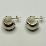 Sterling Silver Half Hoop Earrings