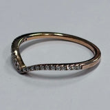 Pandora Rose Gold Plated Wish Bone Ring