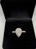 9ct White Gold Diamond Ring