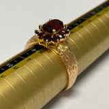9ct Yellow Gold Garnet Ring