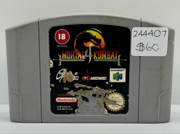 Nintendo 64 Game Mortal Kombat 4