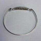 Sterling Silver Amethyst Bangle