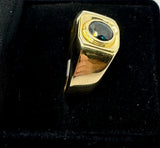 14k Yellow Gold Sapphire Ring