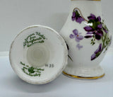 Hammersley Victorian Violets From England's Countryside Salt and Pepper Shakers