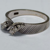 18ct White Gold Diamond Ring Vintage