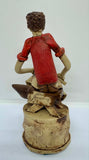 Handcrafted Clay Figurine of a Farrier