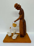 Vintage Kalbar Hand-carved Wooden Folk Art Sculpture
