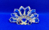 Vintage Iris Arc Crystal Peacock Crystal Figurine
