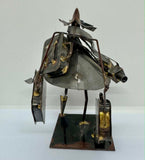 Metal Hand Made Work & Travel Sculpture