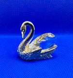 Cut Glass Swan Figurine