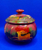 Hand-Painted Wooden Trinket Box