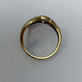 10ct Yellow Gold Diamond Crossover Ring MHJ Michael Hill