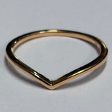 Pandora Polished Wishbone 14kt Rose Gold Plated Ring