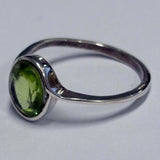 Sterling Silver Peridot Ring