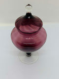 Vintage Purple Glass Apothecary Jar