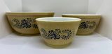 Vintage Pyrex Homestead Mixing Bowl Set