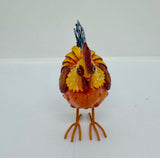 Painted Metal Rooster