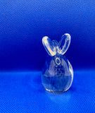 Vintage Crystal Art Glass Mouse Paperweight