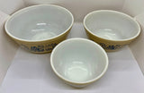 Vintage Pyrex Homestead Mixing Bowl Set