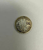 Nickel Plated Coin Holder  Patent By JWB Mappin and Webb With Coins