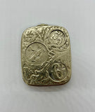 Nickel Plated Coin Holder  Patent By JWB Mappin and Webb With Coins