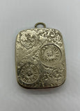 Nickel Plated Coin Holder  Patent By JWB Mappin and Webb With Coins
