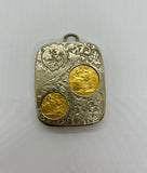 Nickel Plated Coin Holder  Patent By JWB Mappin and Webb With Coins