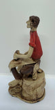 Handcrafted Clay Figurine of a Farrier