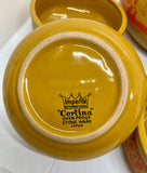 Cortina Stone Ware Tureen and 5 Soup Bowls
