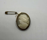 9ct Cameo Brooch