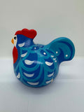 Happy Hens Chicken Figurine Blue Hamburg